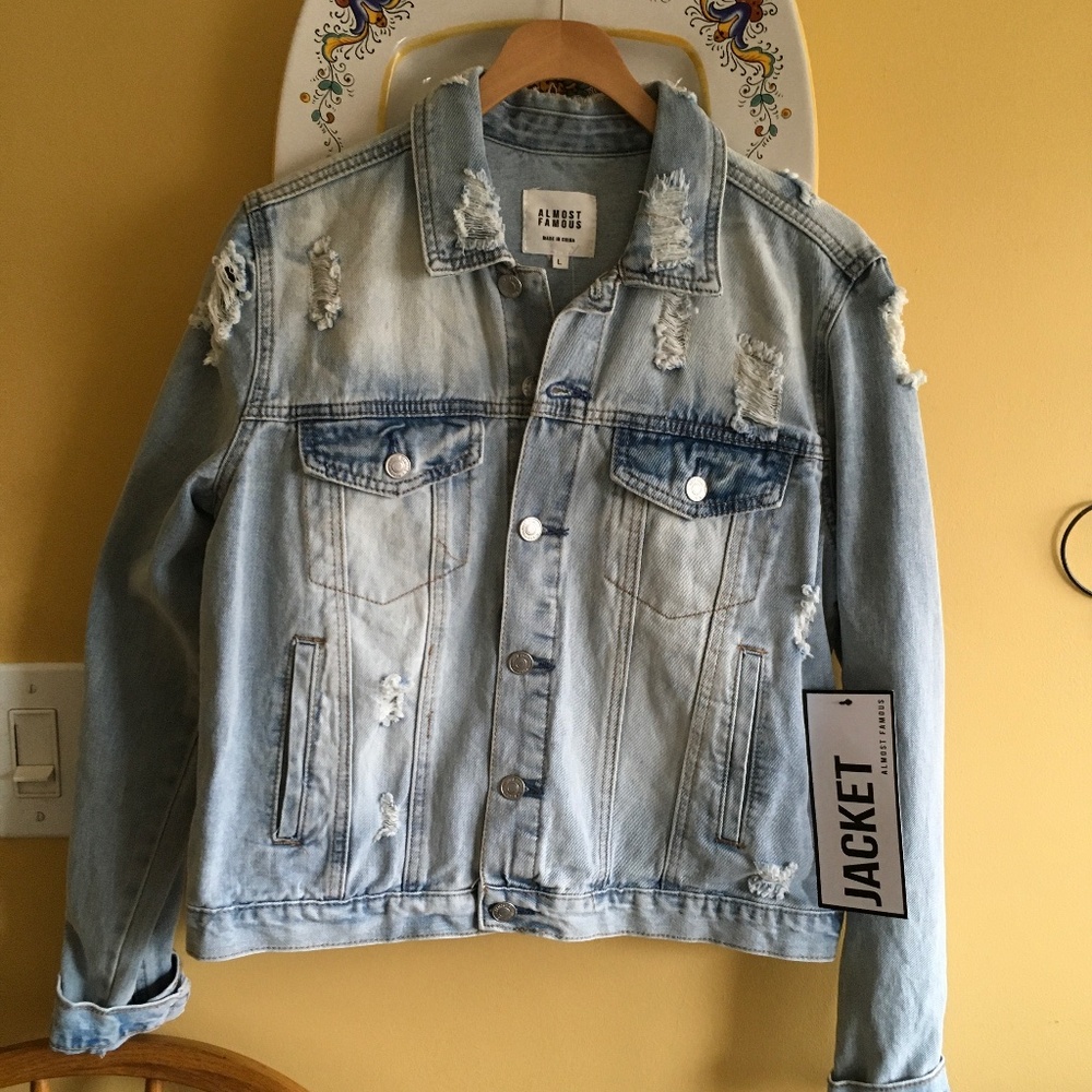 New with tags Almost famous Denim jacket